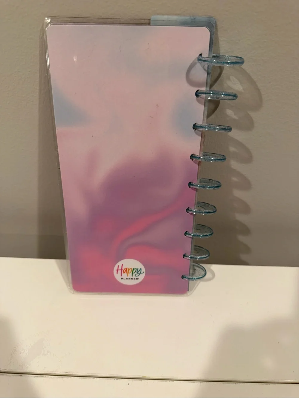 Happy Planner Butterfly Discbound Cover Blue Glitter Discs Dashboard